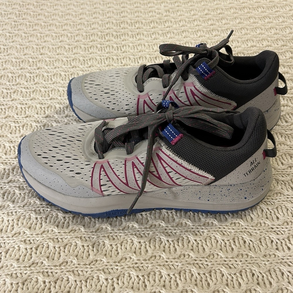 Avia Vertex All Terrain Trail Shoes Womens Sz 8 Grey Athletic Trainers Running